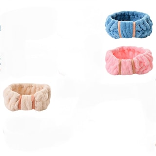 Foto 4 | Juego De Diademas De Toalla Huoguo Terry Cloth Para Lavarse La Cara - Venta Internacional.