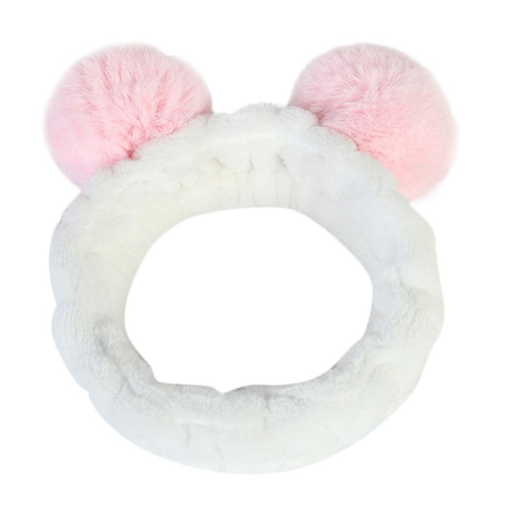 Foto 2 pulgar | Diadema Huoguo Fluffy Elastic Panda Ear Para Mujer - Venta Internacional.