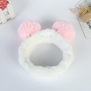 Foto 2 | Diadema Huoguo Fluffy Elastic Panda Ear Para Mujer - Venta Internacional.