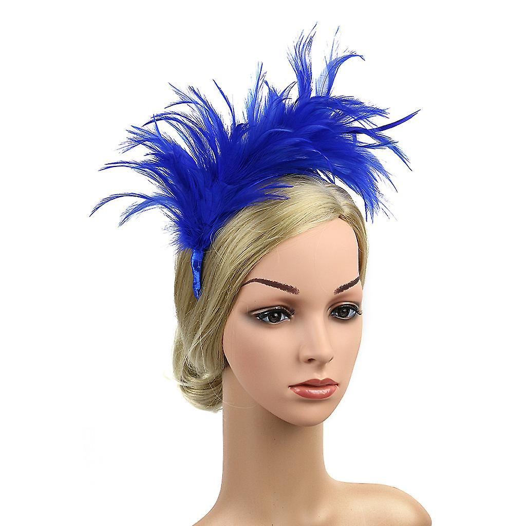 Foto 3 pulgar | Diadema Huoguo Vintage Burlesque Flapper Con Plumas De Avestruz - Venta Internacional.