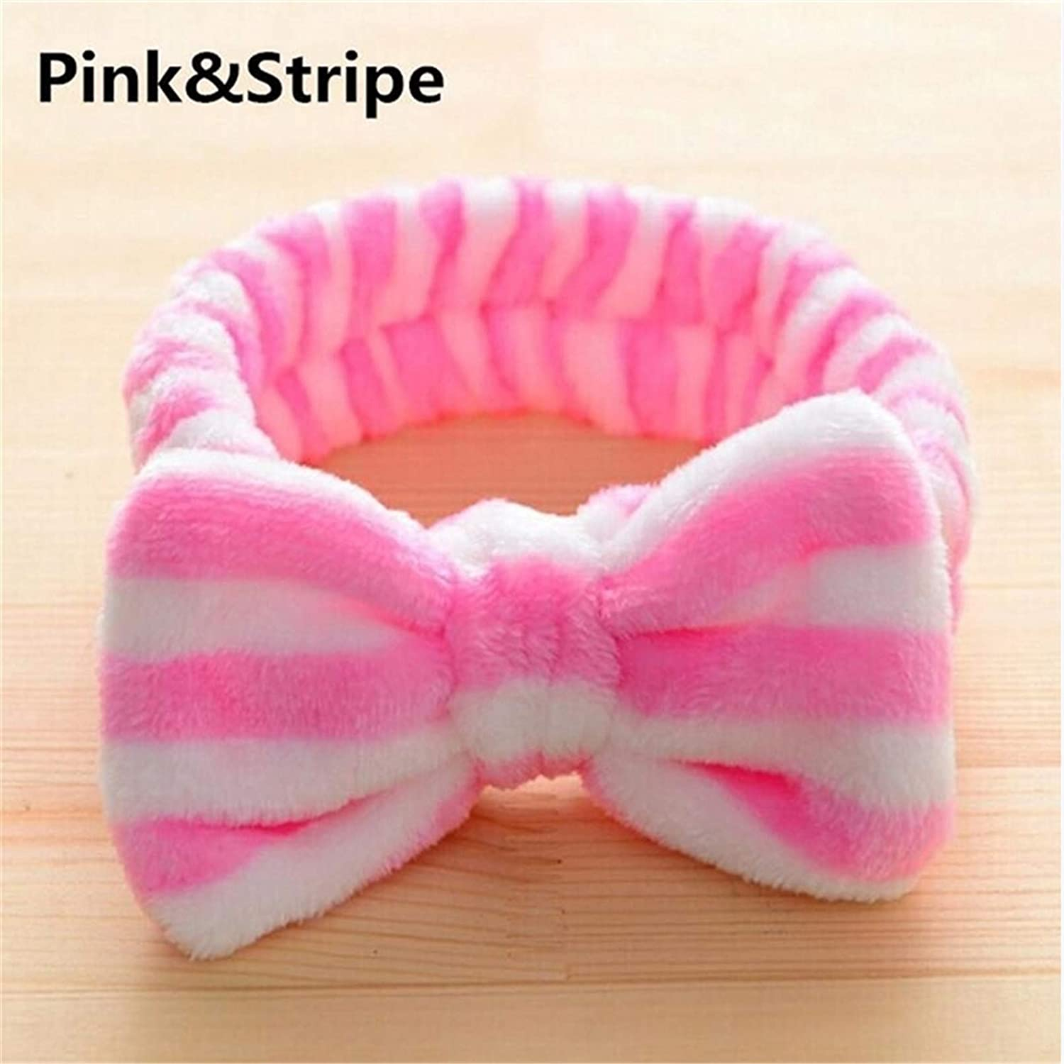 Foto 3 pulgar | Diadema Huoguo Diadema Elástica De Forro Polar Coral Suave Para Mujer - Venta Internacional.