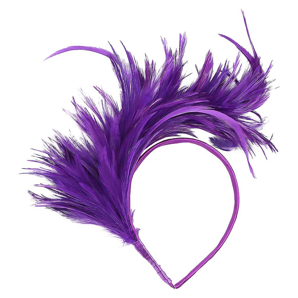 Diadema Huoguo Vintage Burlesque Flapper Con Plumas De Avestruz - Venta Internacional.