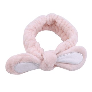 Foto 1 | Diadema Huoguo Soft Low Con Orejas De Conejo Para Mujer Color Champán - Venta Internacional.