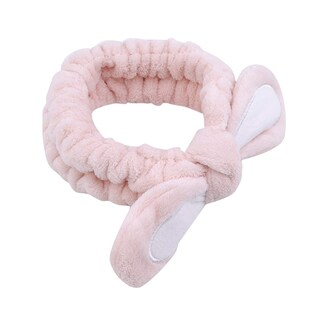 Foto 2 | Diadema Huoguo Soft Low Con Orejas De Conejo Para Mujer Color Champán - Venta Internacional.