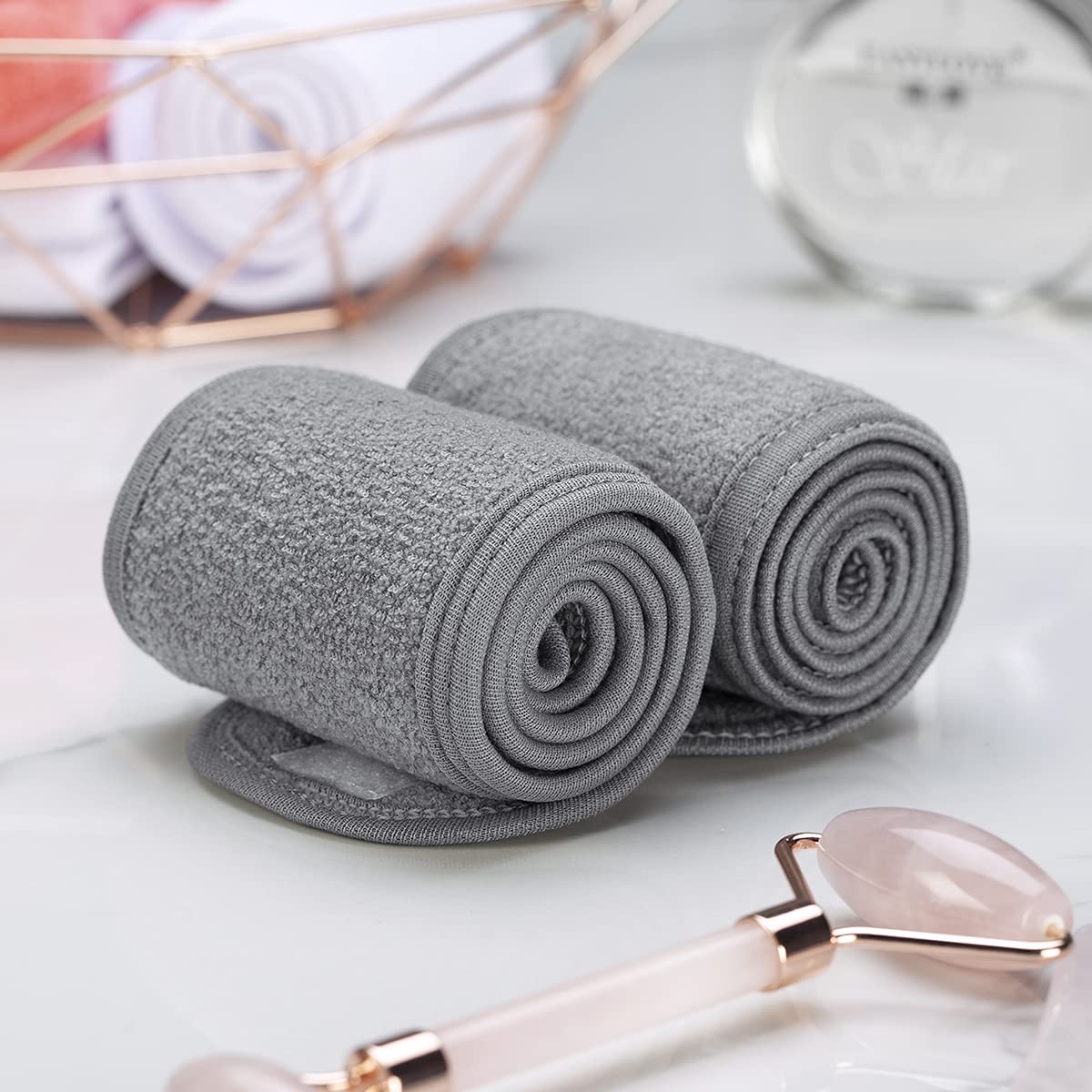 Diadema De Maquillaje Huoguo  Ultrasuave  Ajustable  Para Spa Y Facial  X2 - Venta Internacional.