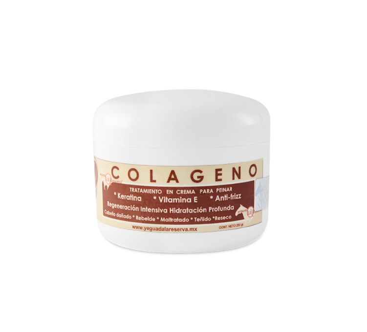 Foto 4 pulgar | Tri Pack Colágeno Crema Para Peinar Yeguada La Reserva. Crema Para Cabello Con Keratina Y Vitamina E (3 Pieza)