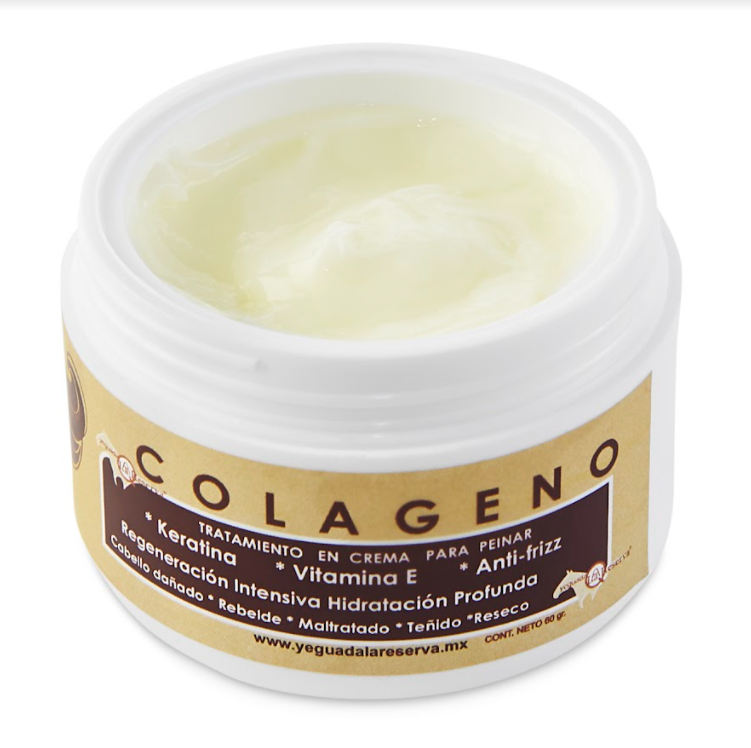 Foto 5 pulgar | Tri Pack Colágeno Crema Para Peinar Yeguada La Reserva. Crema Para Cabello Con Keratina Y Vitamina E (3 Pieza)