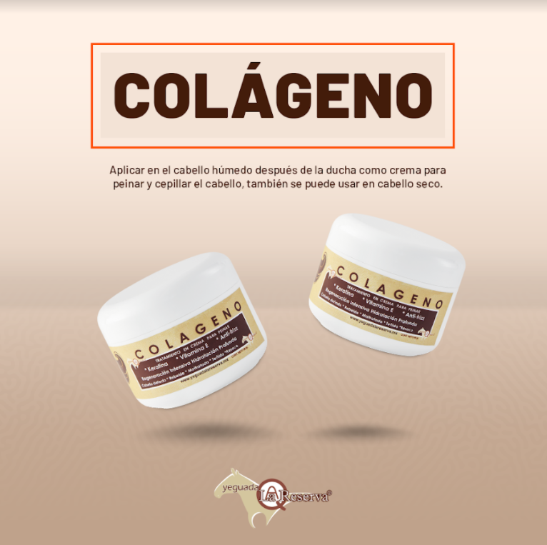 Foto 6 pulgar | Tri Pack Colágeno Crema Para Peinar Yeguada La Reserva. Crema Para Cabello Con Keratina Y Vitamina E (3 Pieza)