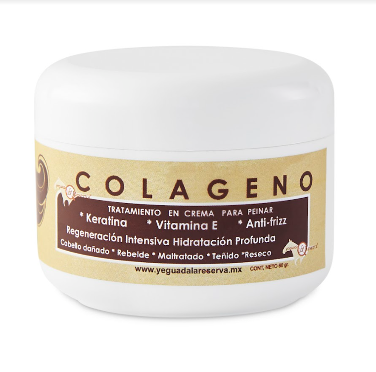 Foto 5 pulgar | Caja Colágeno Crema Para Peinar Yeguada La Reserva. Crema Para Cabello Con Keratina Y Vitamina E (10 Piezas))