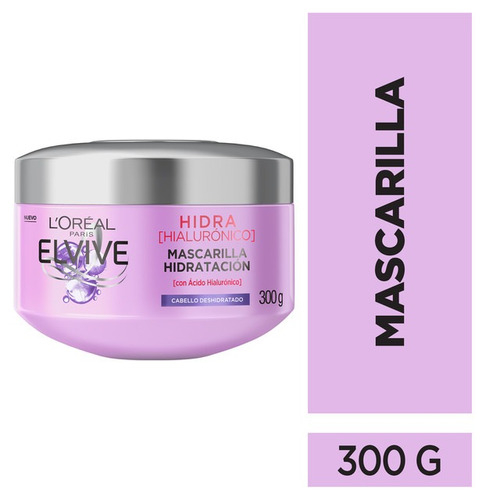 Foto 3 pulgar | Mascarilla Capilar L'Oreal Paris Elvive Hidra Hialurónico 300G