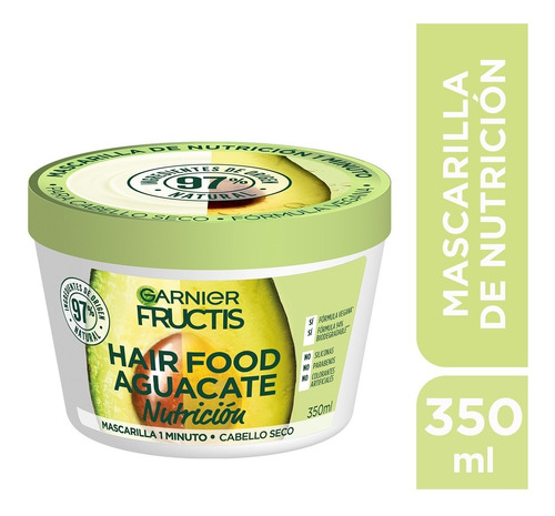 Foto 3 pulgar | Mascarilla Capilar Garnier Fructis Hair Food Aguacate 350 ML