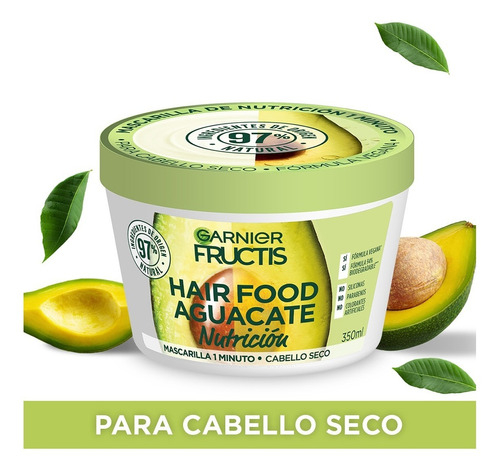 Foto 4 pulgar | Mascarilla Capilar Garnier Fructis Hair Food Aguacate 350 ML