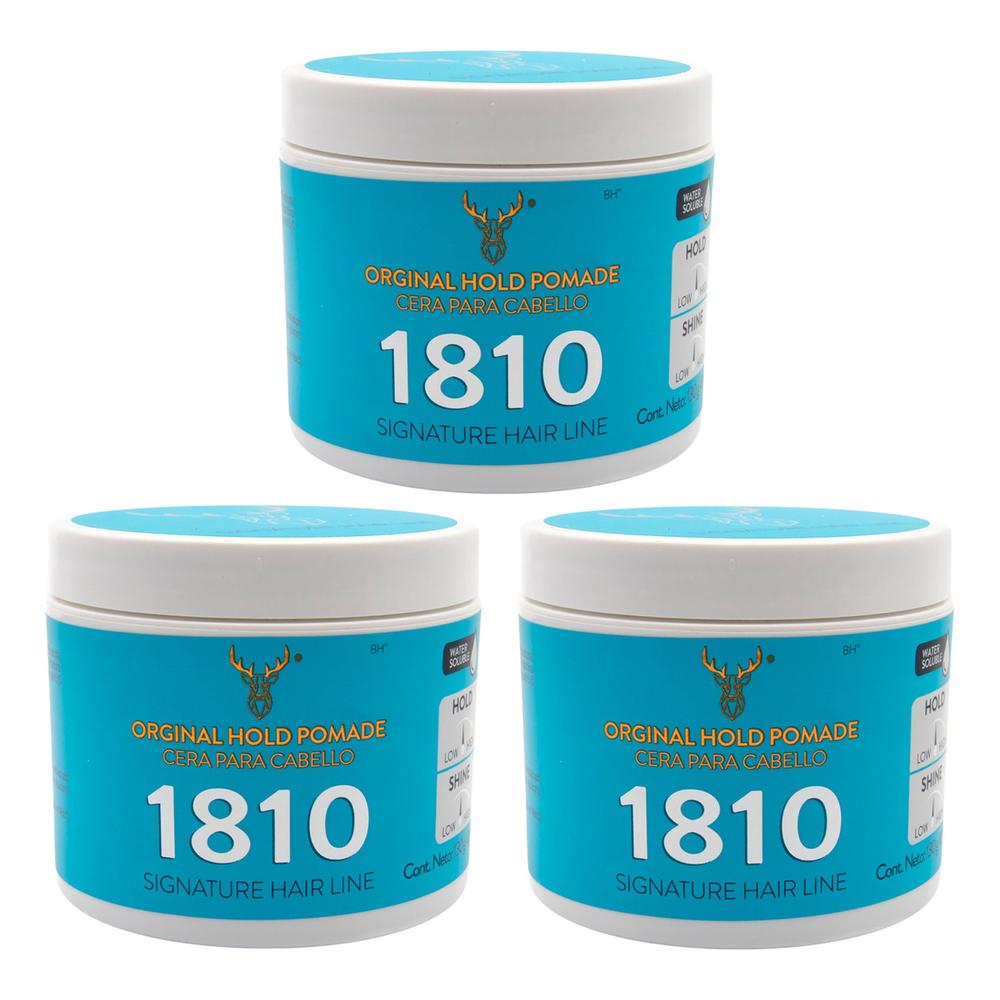 Kit X 3 Original Hold Cera 1810 Para Cabello Fijación Media $1,399