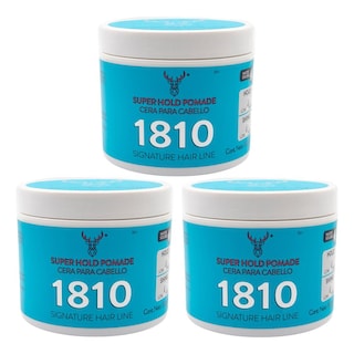 Foto 1 | Kit X 3 Super Hold Pomade 1810 Cera Para Cabello Alta Fijac