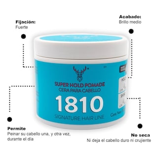 Foto 3 | Kit X 3 Super Hold Pomade 1810 Cera Para Cabello Alta Fijac