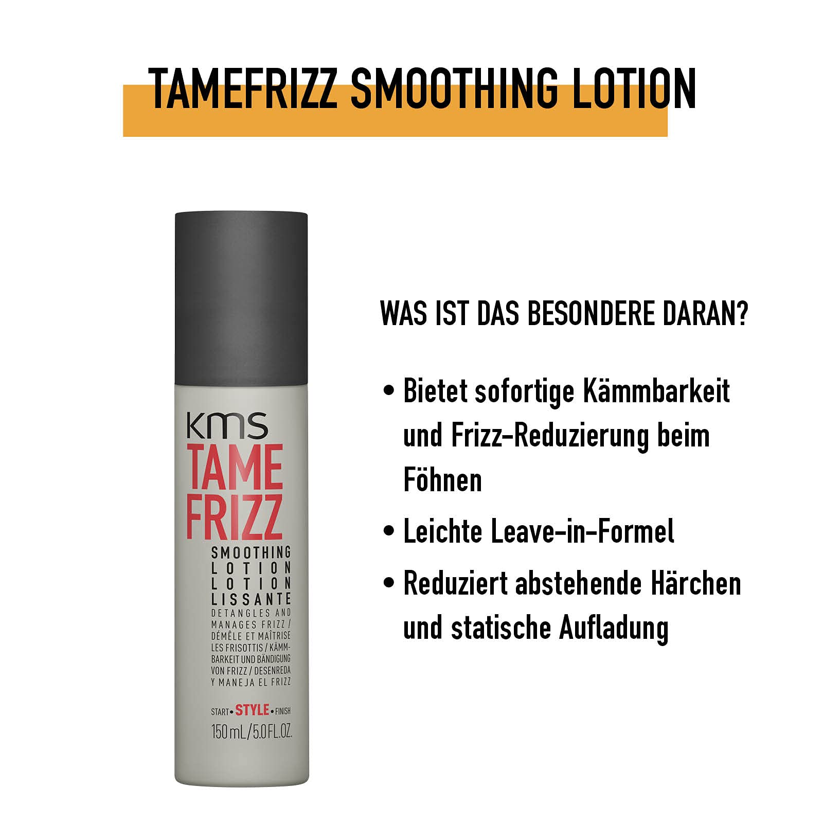 Foto 3 pulgar | Loción Suavizante Kms Tamefrizz 150ml - Venta Internacional.
