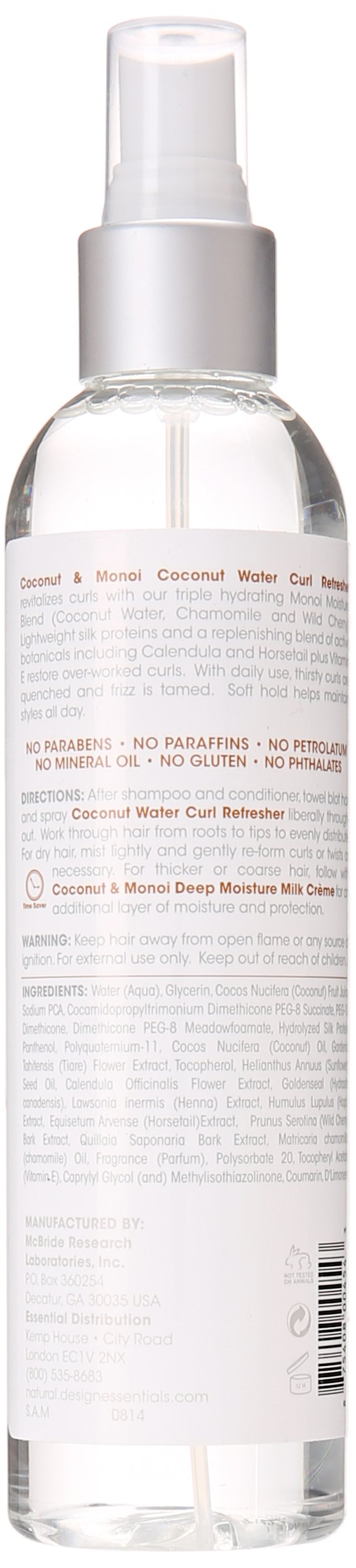 Foto 3 pulgar | Curl Refresher Design Essentials, Coco Natural Y Monoi, 240 Ml - Venta Internacional.