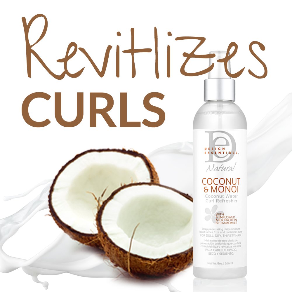 Foto 7 pulgar | Curl Refresher Design Essentials, Coco Natural Y Monoi, 240 Ml - Venta Internacional.