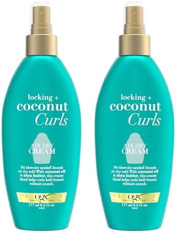 Foto 2 pulgar | Crema Rizadora Ogx Locking + Coconut Curls 180 Ml (paquete De 2) - Venta Internacional.