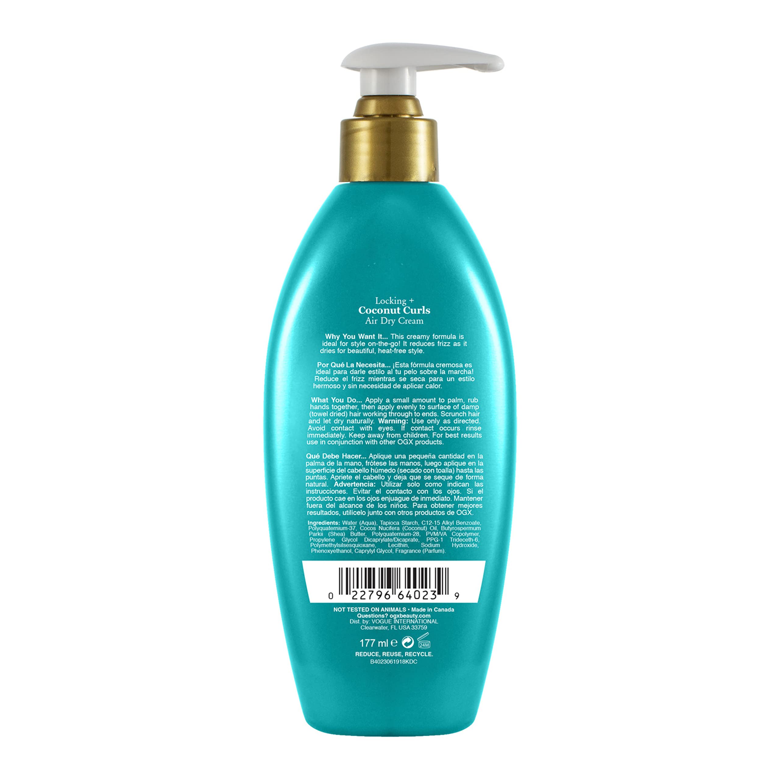 Foto 7 | Crema Rizadora Ogx Locking + Coconut Curls 180 Ml (paquete De 2) - Venta Internacional.