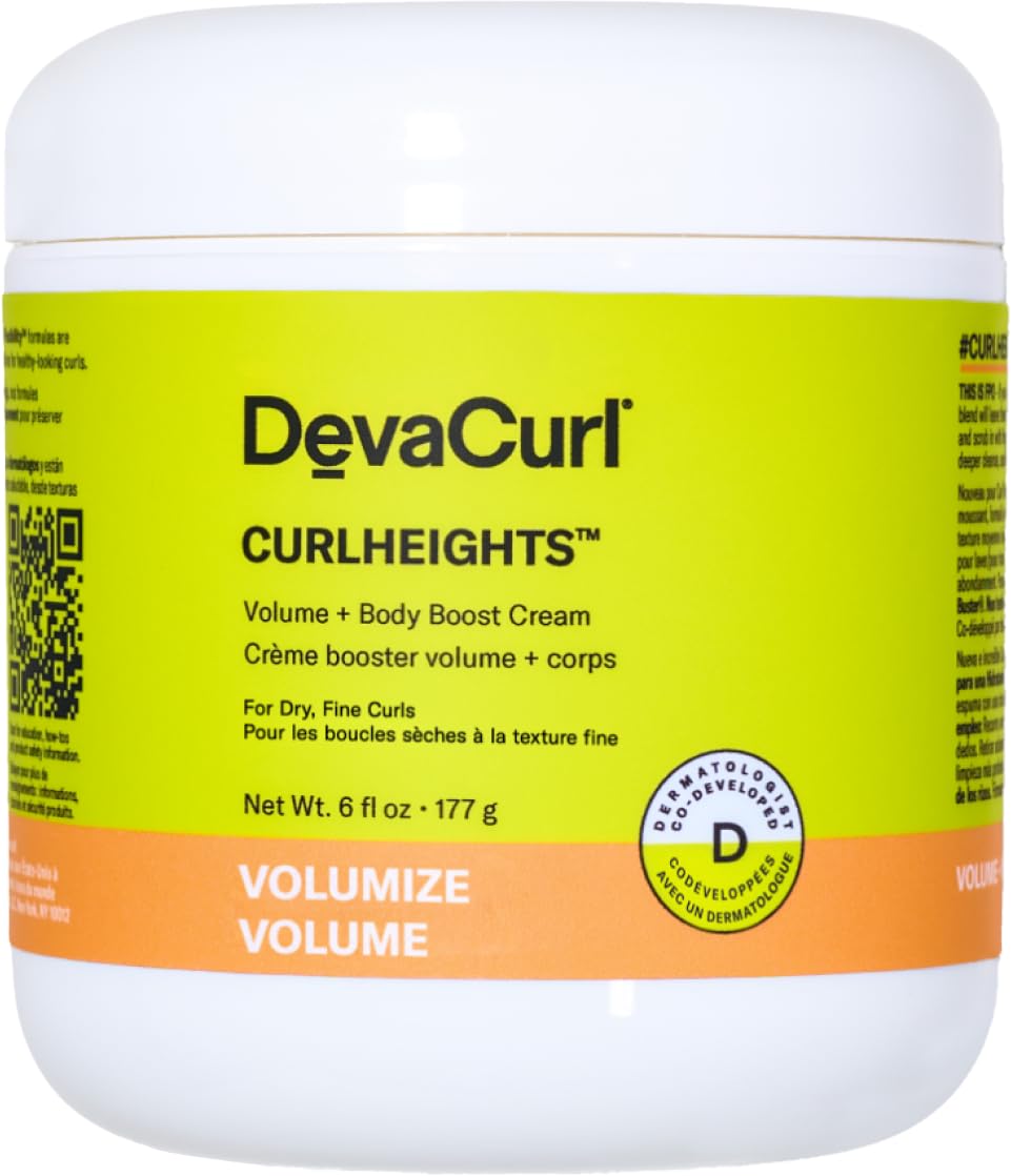 Crema Volume + Body Boost Devacurl Curl Heights 180 Ml - Venta Internacional.