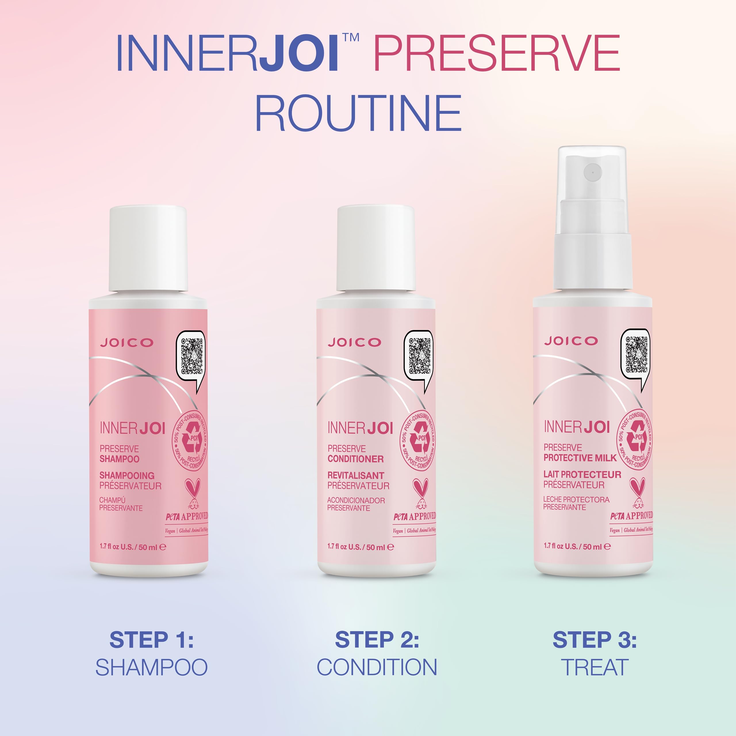 Foto 7 pulgar | Leche Protectora Joico Innerjoi Preserve, 50 Ml, Color Y Brillo - Venta Internacional.