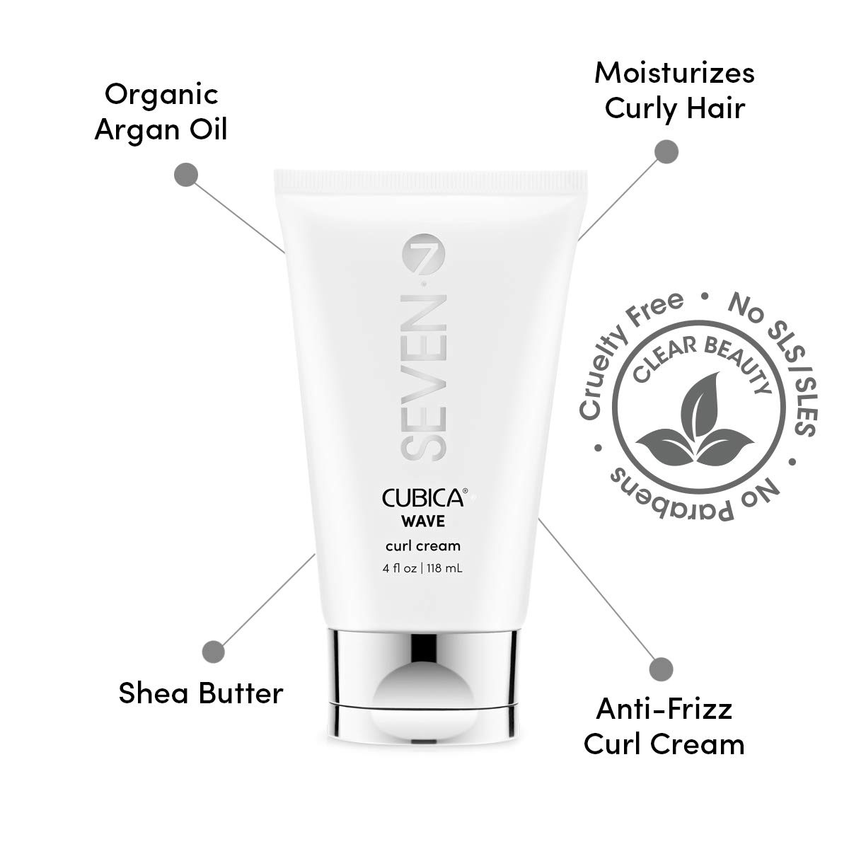 Foto 4 pulgar | Crema Para Rizos Seven Cubica Wave 120 Ml - Venta Internacional.