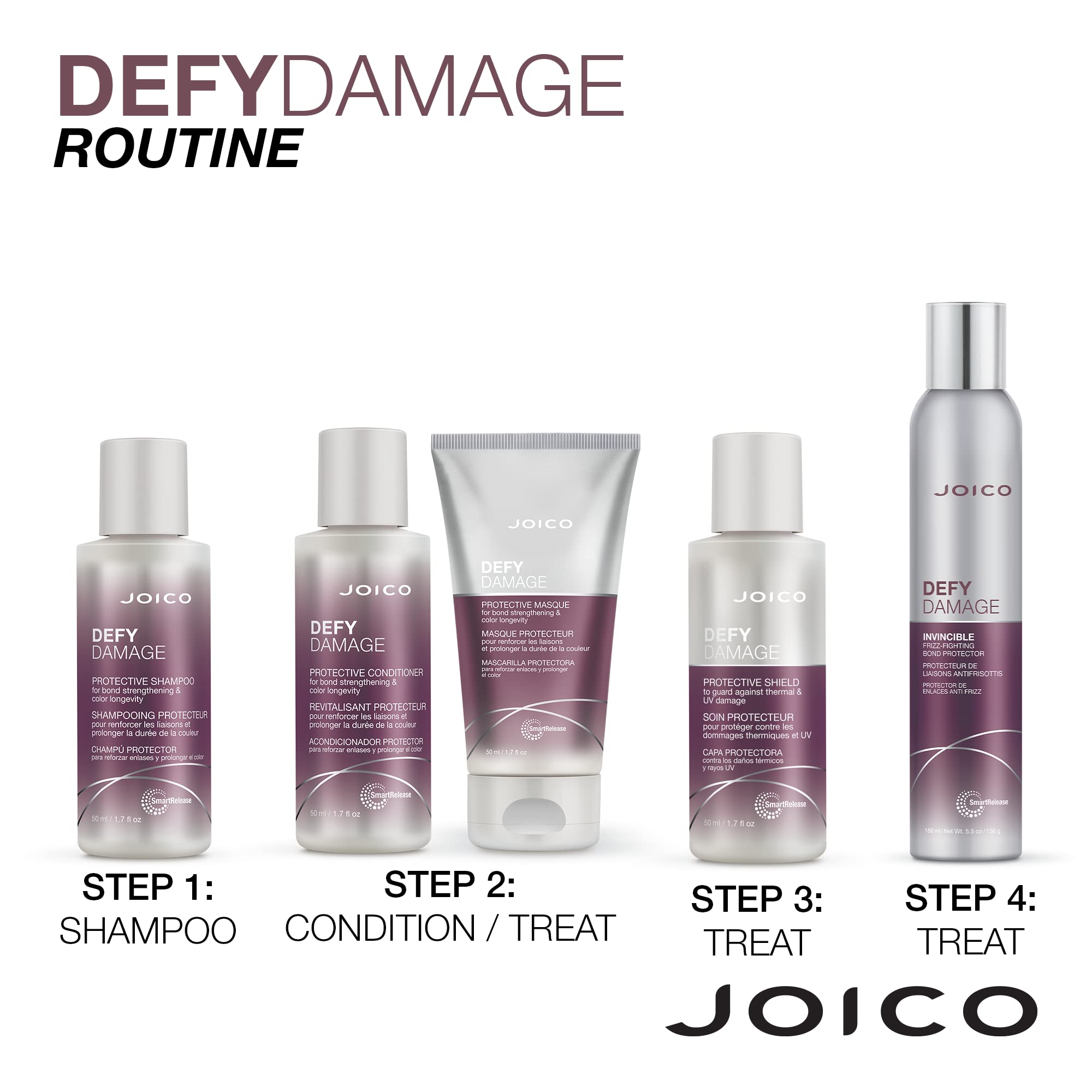 Foto 7 pulgar | Escudo Protector Joico Defy Damage Para Cabello Dañado, 50 Ml - Venta Internacional.