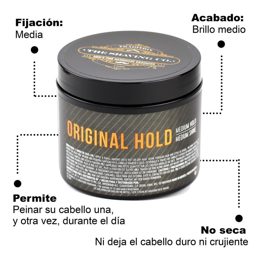 Foto 4 pulgar | Pomada De Cabello The Shaving Co Original Fijación Media 4oz