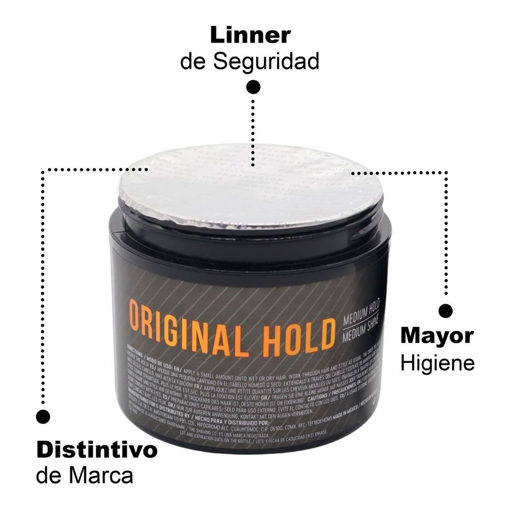 Foto 5 pulgar | Pomada De Cabello The Shaving Co Original Fijación Media 4oz