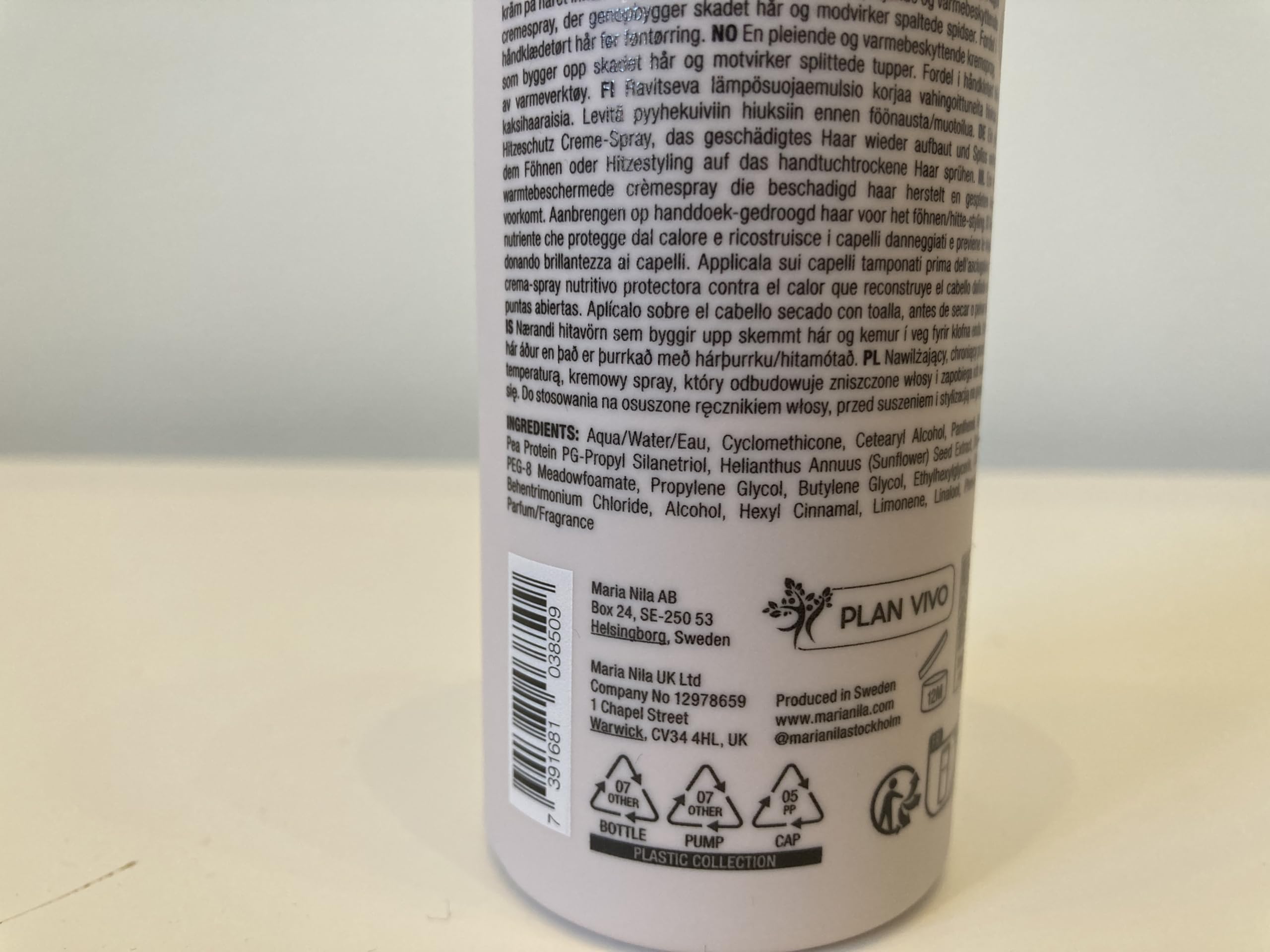 Foto 3 pulgar | Crema Heat Spray Maria Nila, 150 Ml, 100% Vegana, Sin Sulfatos Ni Parabenos - Venta Internacional.