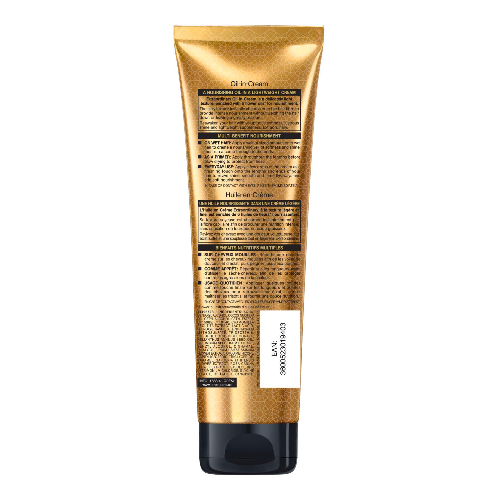 Foto 2 | Crema Para El Cabello L'oréal Paris Extraordinary Oil Oil In-cream 150 Ml - Venta Internacional.