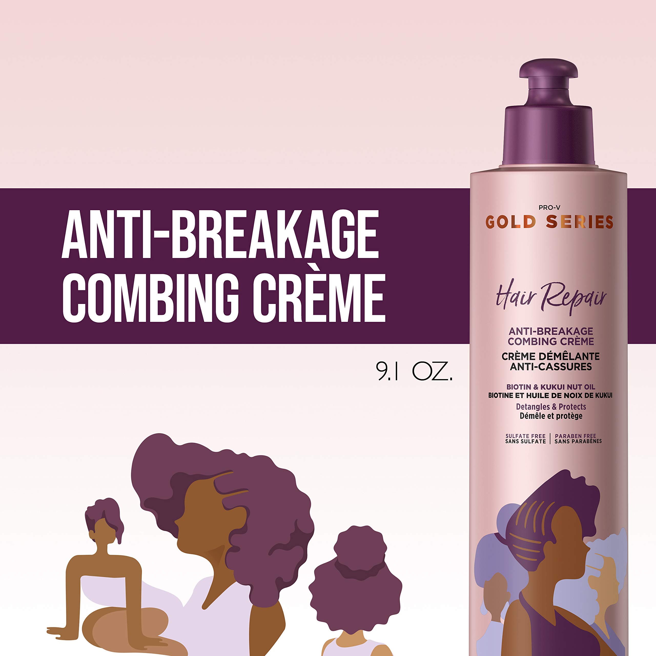 Foto 5 pulgar | Crema Para Peinar El Cabello Pantene Gold Series Anti-rotura 270 Ml - Venta Internacional.