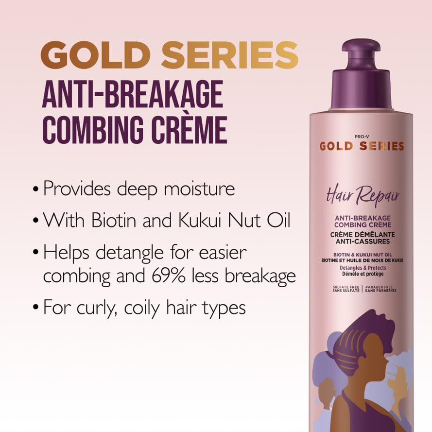 Foto 6 pulgar | Crema Para Peinar El Cabello Pantene Gold Series Anti-rotura 270 Ml - Venta Internacional.