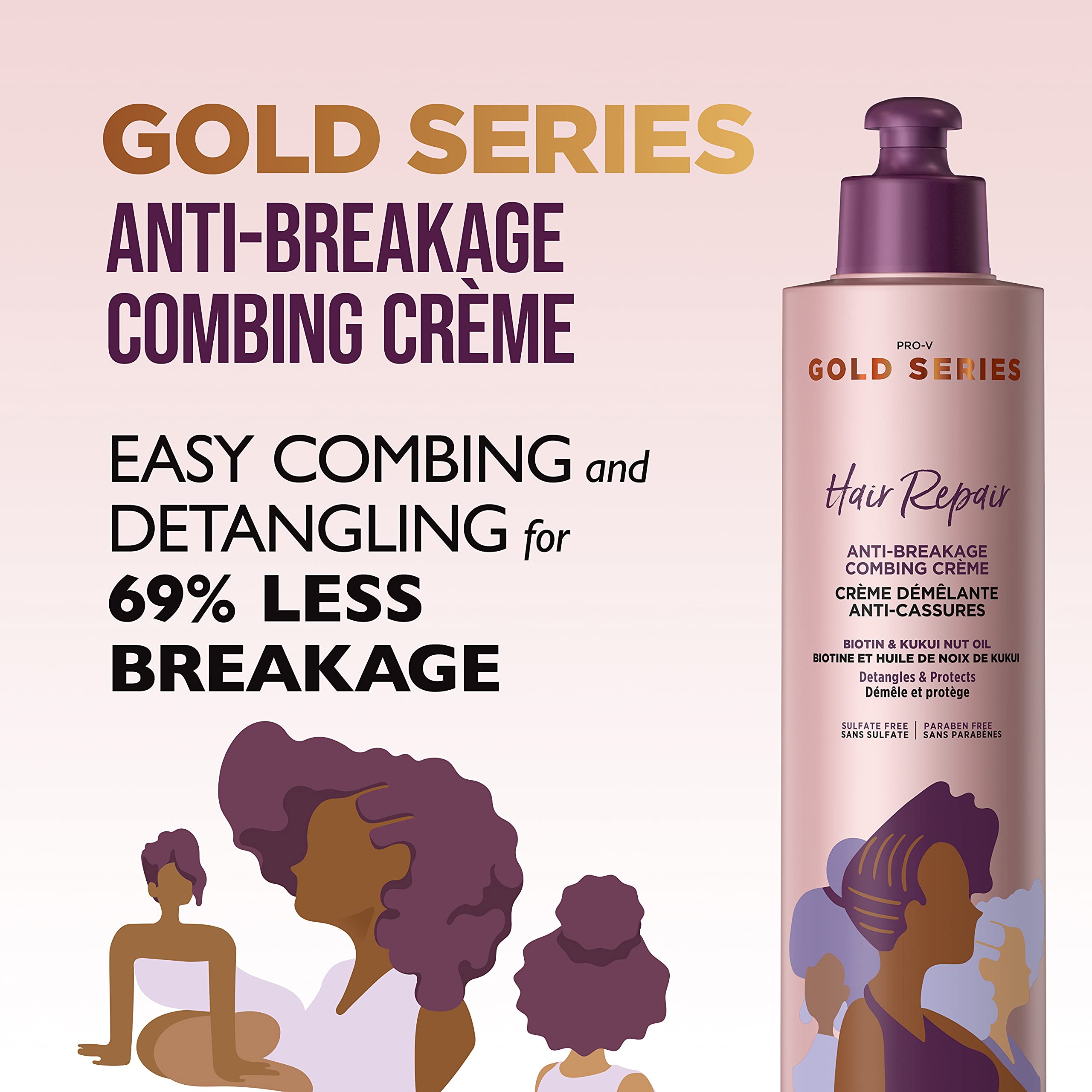 Foto 7 pulgar | Crema Para Peinar El Cabello Pantene Gold Series Anti-rotura 270 Ml - Venta Internacional.