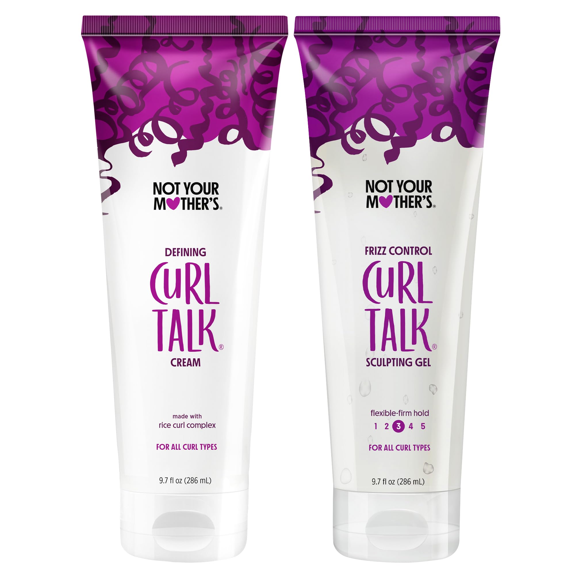 Foto 2 pulgar | Gel Escultor Y Crema Definitora Curl Talk Frizz Control, Paquete De 2 - Venta Internacional.