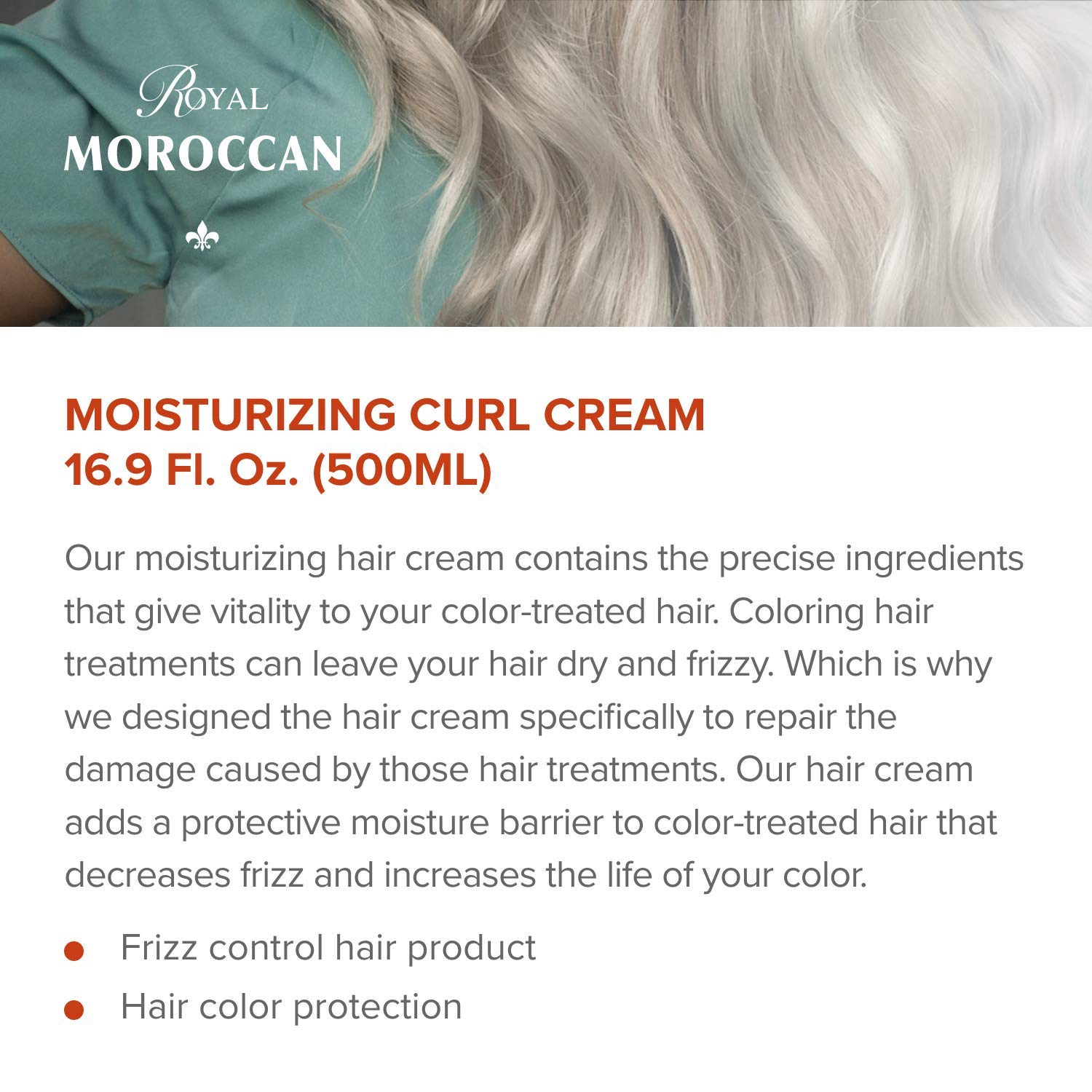 Foto 3 pulgar | Style Cream Con Aceite De Argán Royal Moroccan Para Cabello Encrespado, 500 Ml - Venta Internacional.