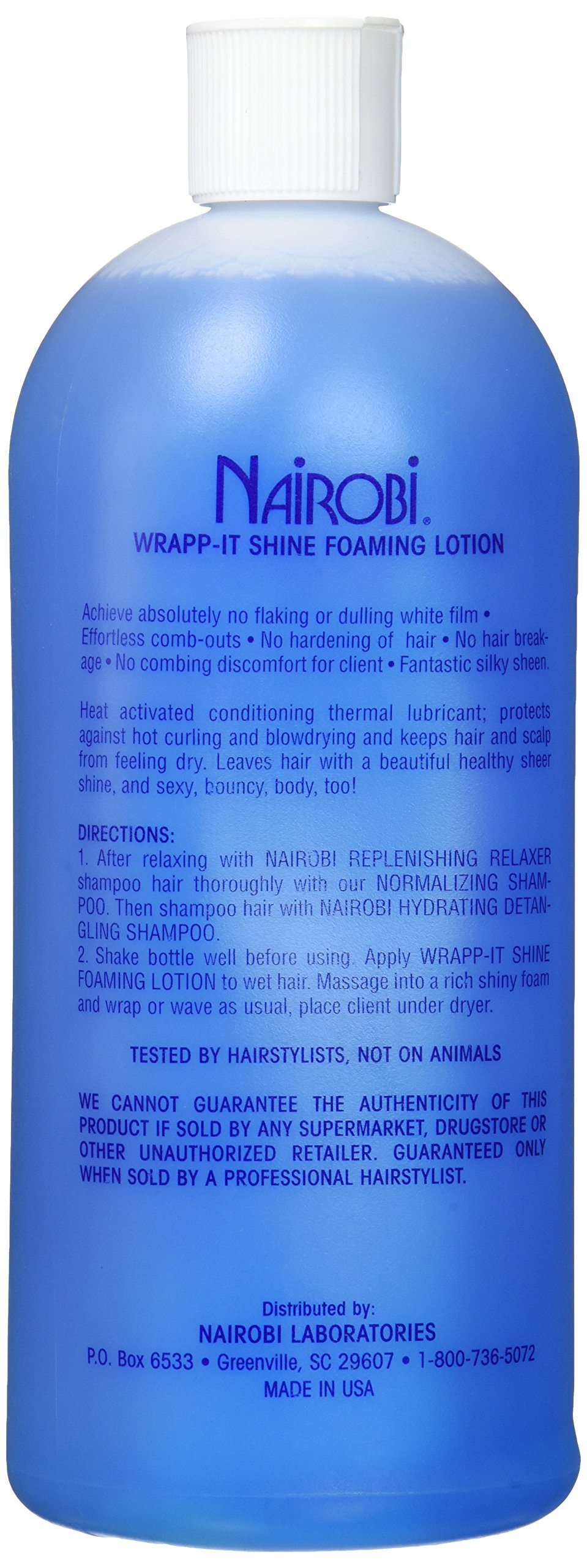 Foto 3 pulgar | Loción Espumosa Nairobi Wrapp-it Shine 960 Ml Para Prevenir Roturas - Venta Internacional.