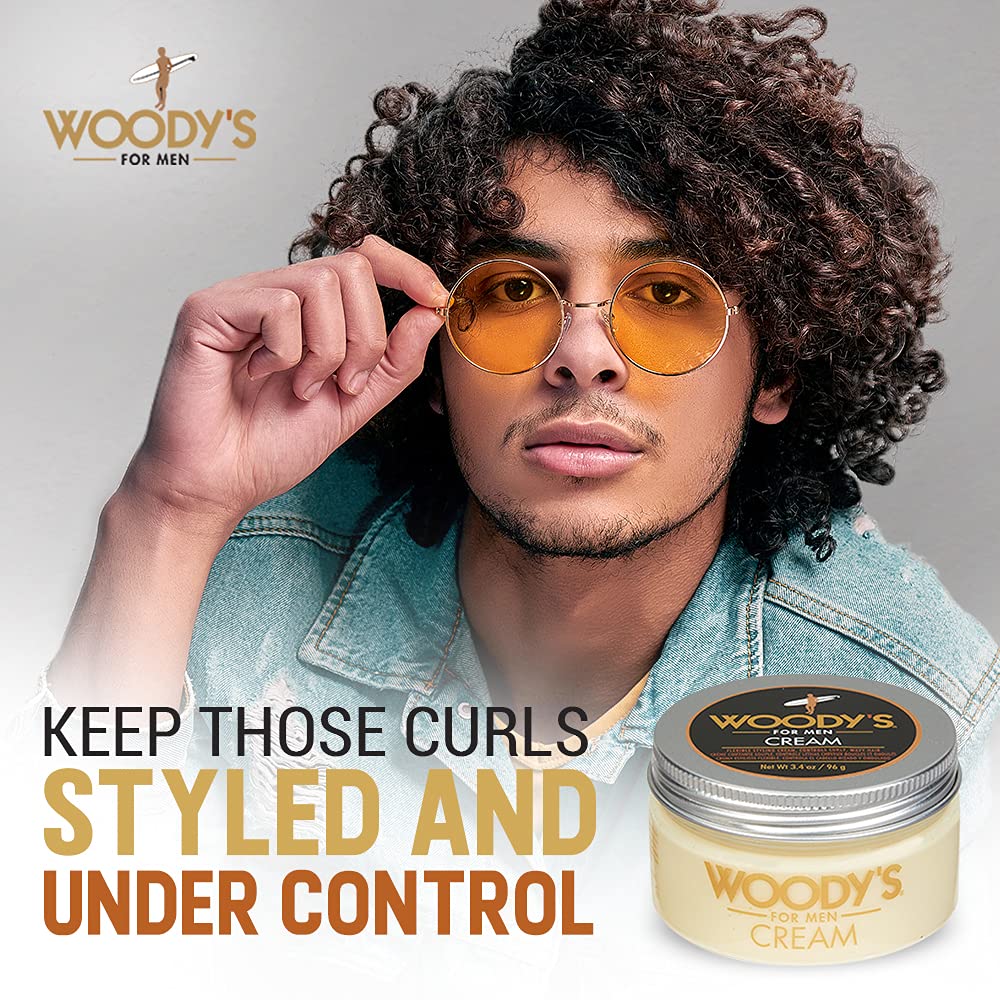 Foto 4 pulgar | Crema De Peinado Woody's Para Hombre Que Controla El Cabello Rizado Y Ondulado, 100 Ml - Venta Internacional.