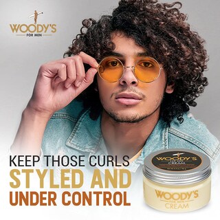 Foto 3 | Crema De Peinado Woody's Para Hombre Que Controla El Cabello Rizado Y Ondulado, 100 Ml - Venta Internacional.