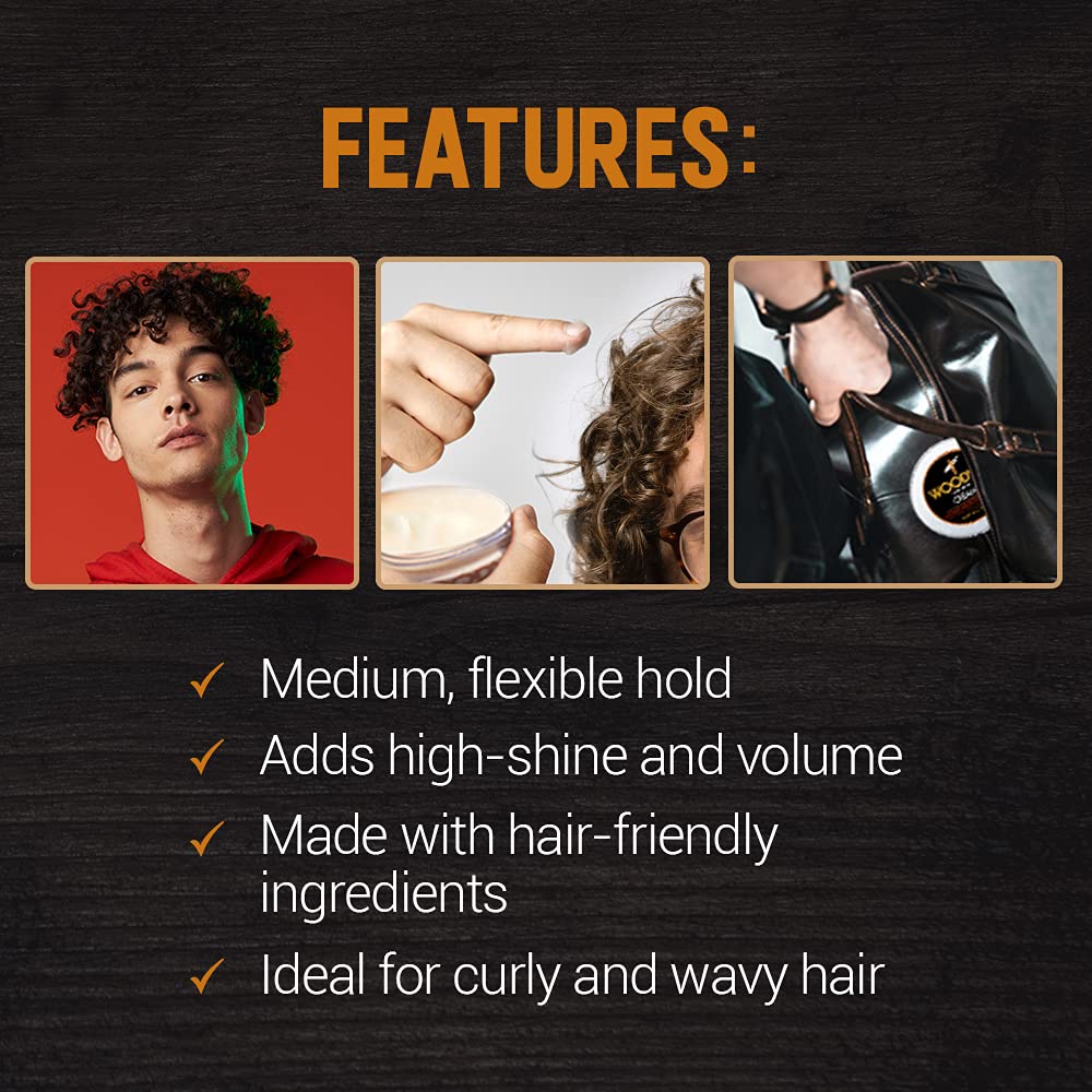 Foto 5 pulgar | Crema De Peinado Woody's Para Hombre Que Controla El Cabello Rizado Y Ondulado, 100 Ml - Venta Internacional.