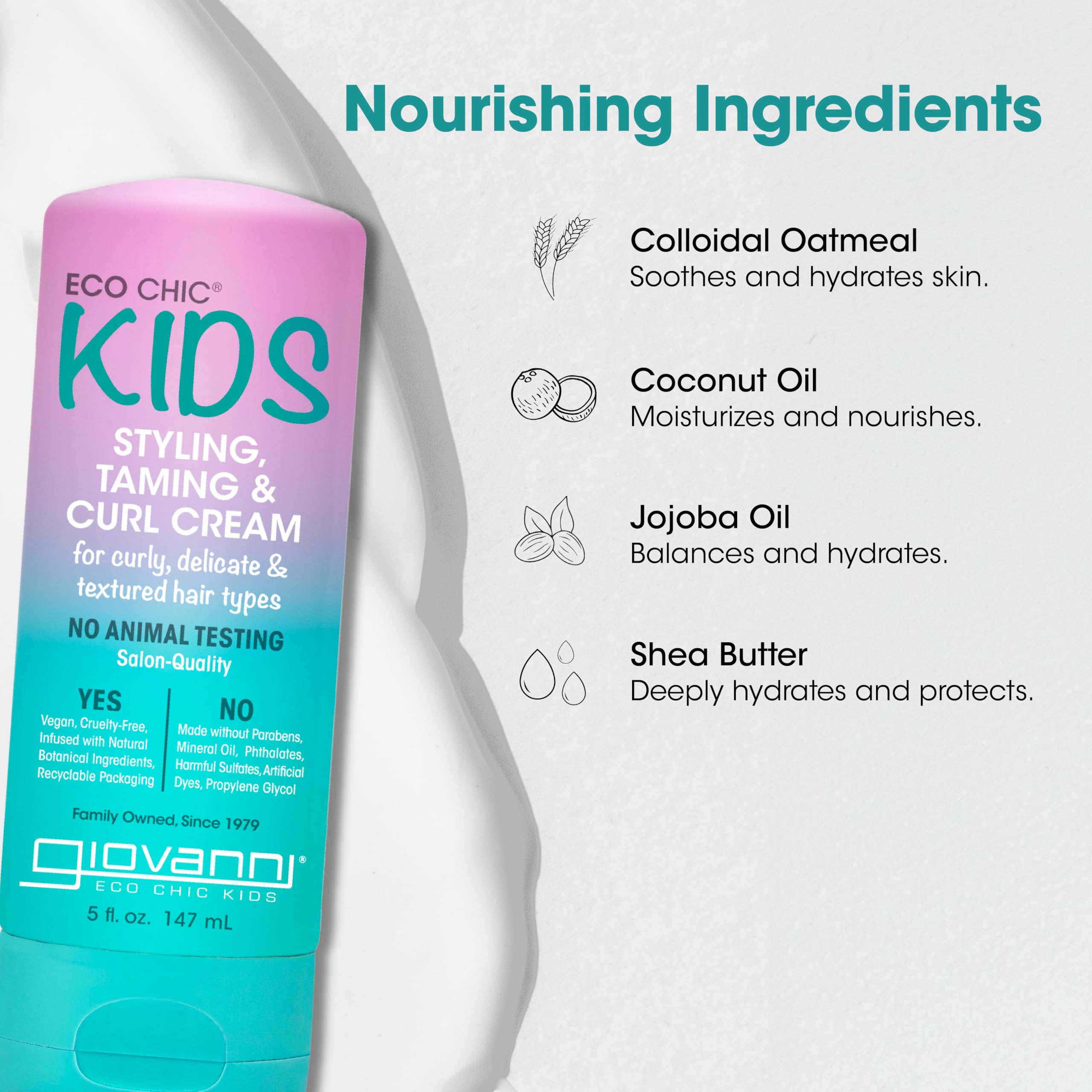 Foto 3 pulgar | Crema Para Peinar, Domar Y Rizar Giovanni Eco Chic Kids 150 Ml X2 - Venta Internacional.