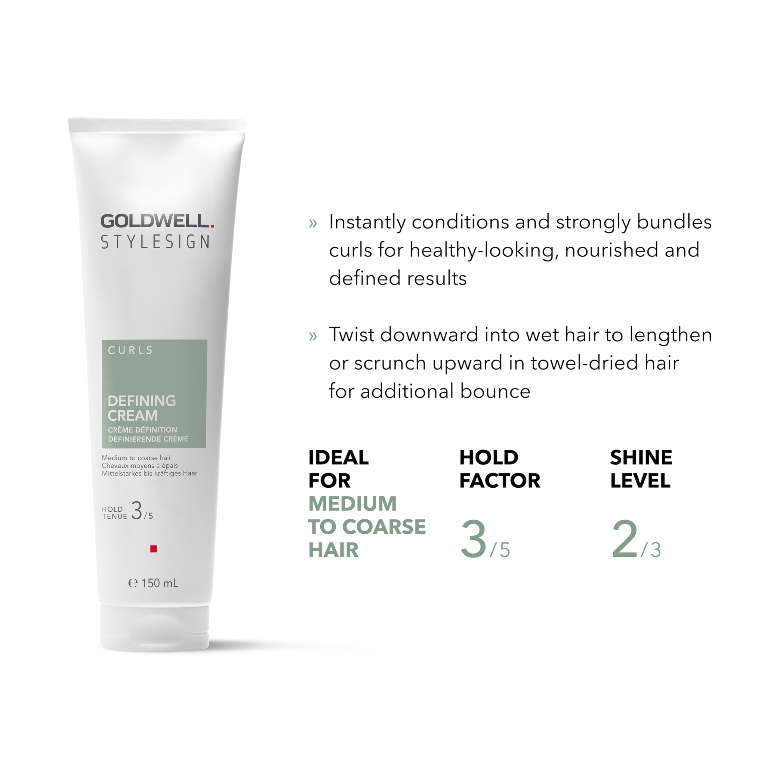 Foto 3 pulgar | Crema Para Peinar El Cabello Goldwell Stylesign Que Define El Cabello Medio A Áspero - Venta Internacional.