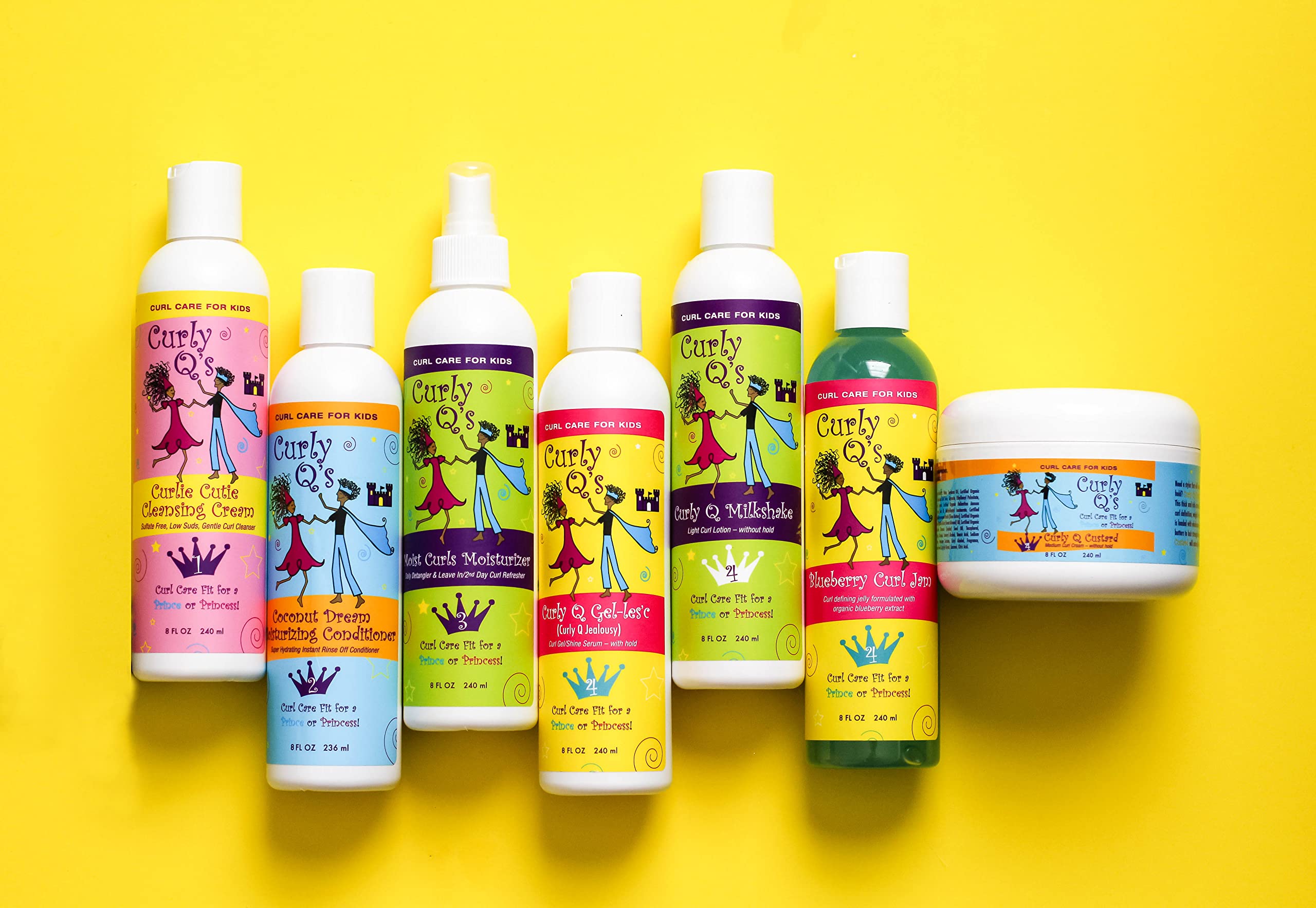 Foto 3 | Crema De Peinado Curly Q's Custard Care Para Niños, 240 Ml - Venta Internacional.