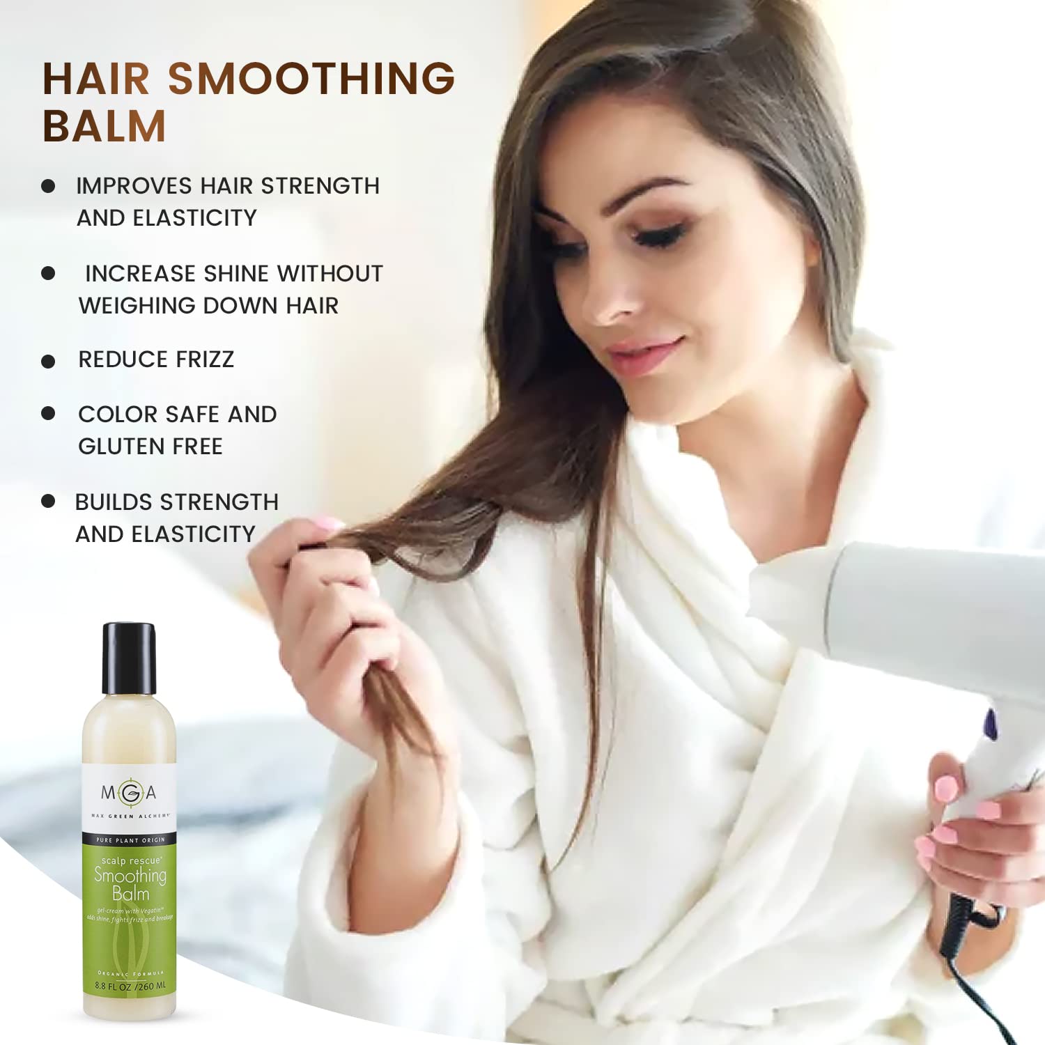 Foto 5 pulgar | Producto Para El Cuidado Del Cabello Max Green Alchemy Vegan Hair Balm 260 Ml - Venta Internacional.