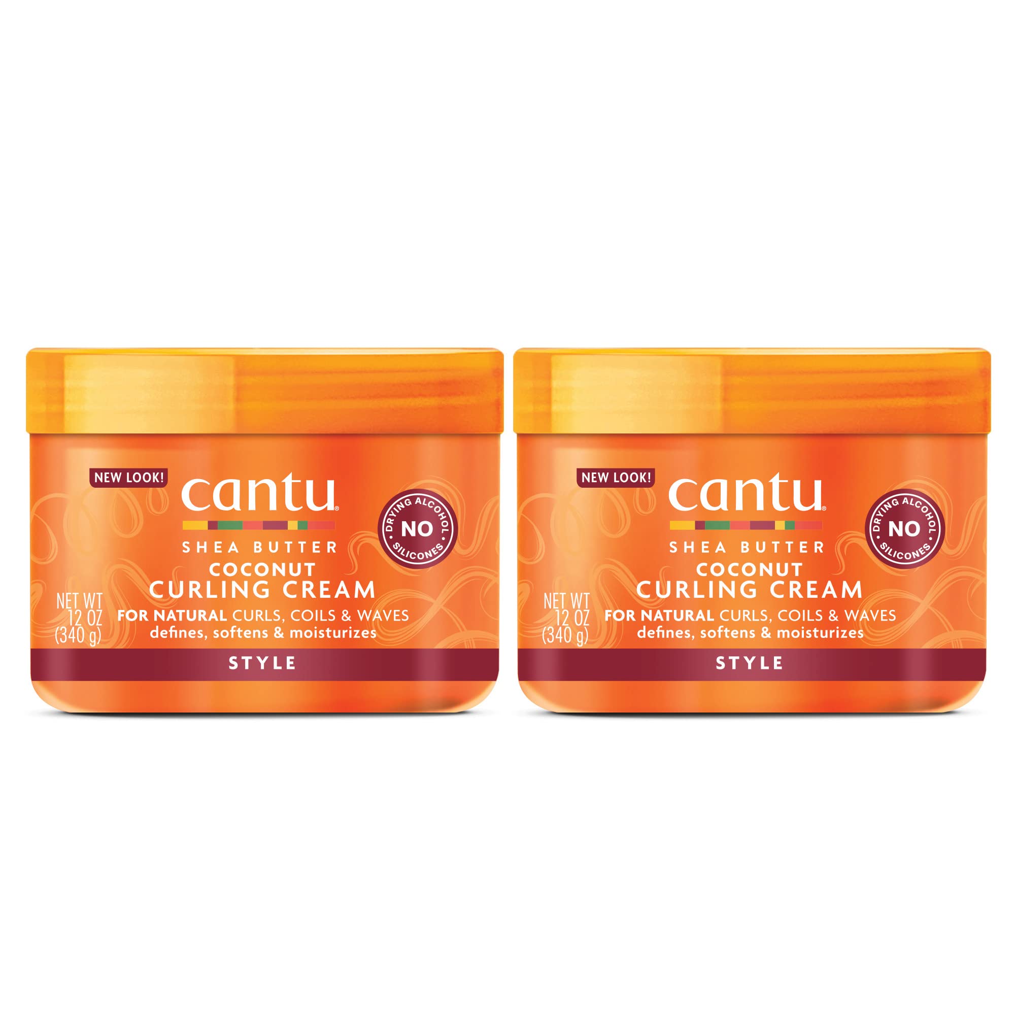 Crema Rizadora Cantu Coconut Con Manteca De Karité Pura, 360 Ml (paquete De 2) - Venta Internacional.
