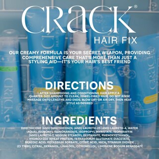 Foto 6 | Crema Para Peinar Crack Hair Fix, Multitarea, Antiencrespamiento, 75 Ml, X2 - Venta Internacional.