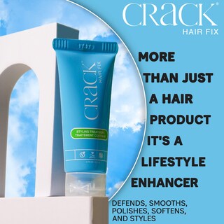 Foto 7 | Crema Para Peinar Crack Hair Fix, Multitarea, Antiencrespamiento, 75 Ml, X2 - Venta Internacional.