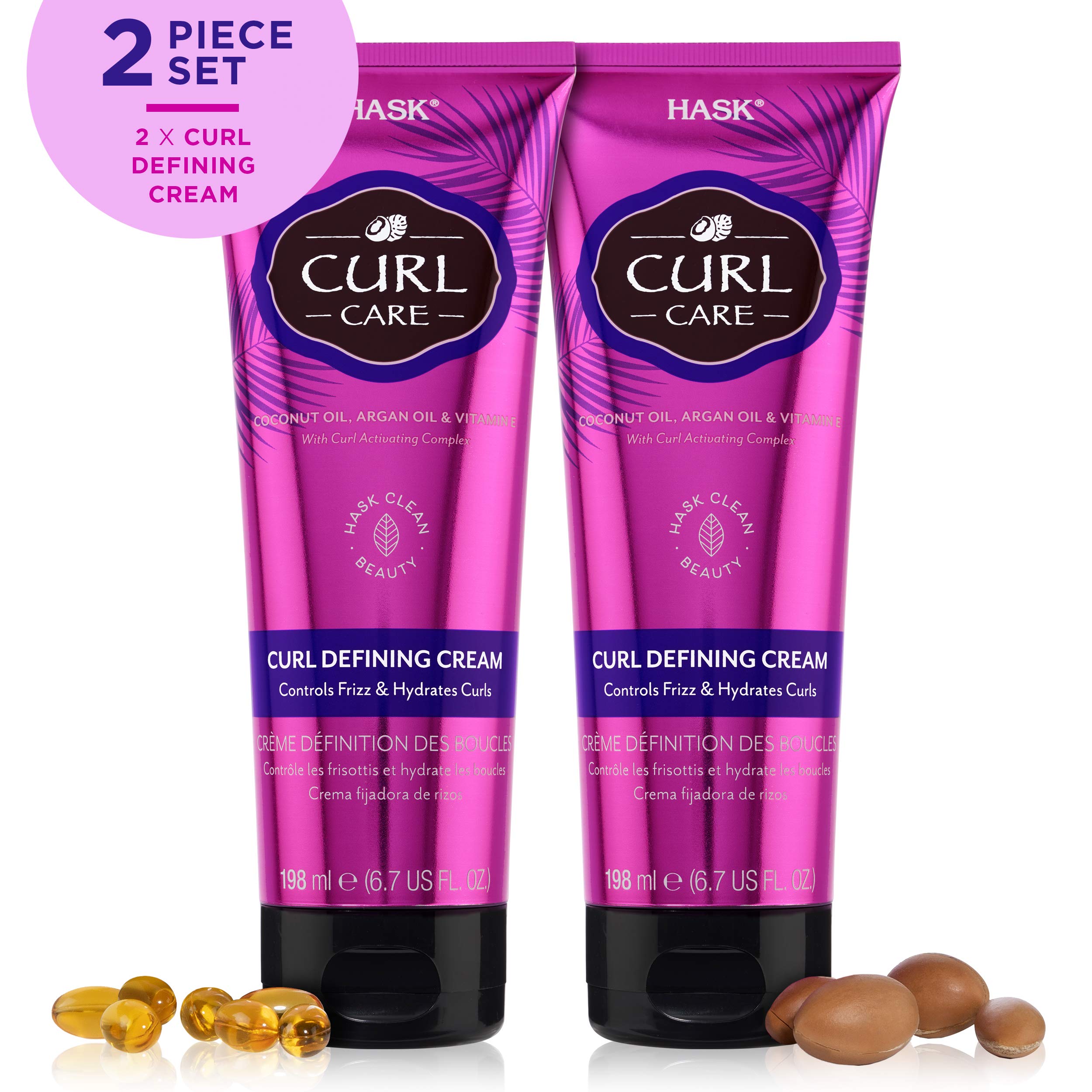 Foto 3 pulgar | Crema Para El Cabello Hask Curl Care Defining Cream, Paquete De 2 Piezas - Venta Internacional.