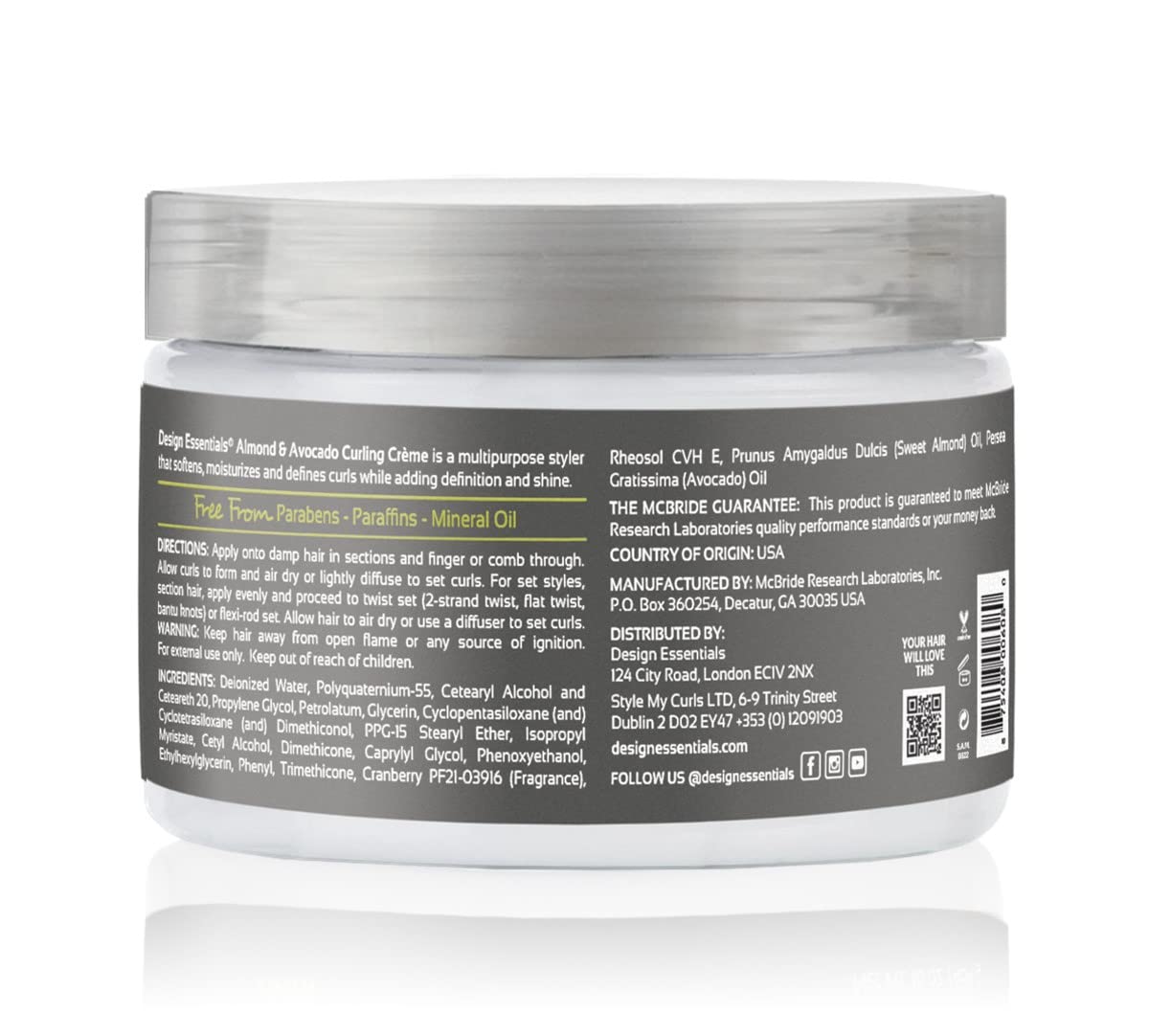 Foto 5 pulgar | Crema Curling Creme Design Essentials Natural De Almendra Y Aguacate, 355 Ml - Venta Internacional.